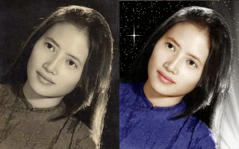 Phục chế ảnh cũ giúp lấy lại nét đẹp xưa Phục chế ảnh cũ giúp lấy lại nét đẹp xưa