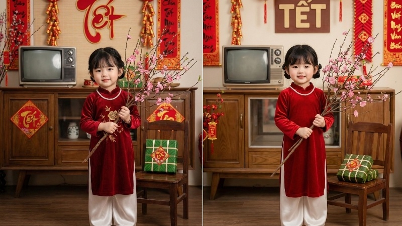 7 concept chụp ảnh áo dài trẻ em ngày Tết (3) 7 concept chụp ảnh áo dài trẻ em ngày Tết (3)